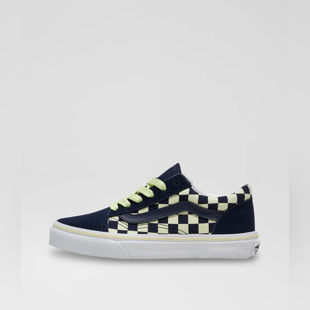 🆕NWT Vans kids Old Skool Glow in the Dark Summer Nights Navy- 11 youth